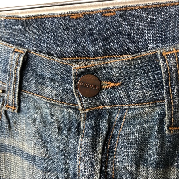 GOLDEN DENIM distressed skinny ankle zip 30 - Picture 6 of 10